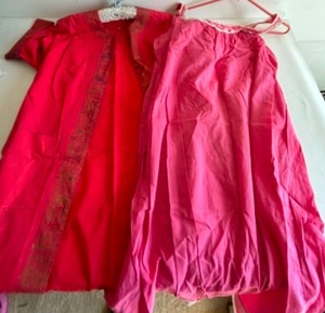 lot 146 image: Vintage Sanfordized Japanese Robe & 1970s Tank Nylon Nighty - Ribbon & Lace Trimmed - by BASSETTI - Italy