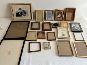 lot 326 image: Large Small Vintage NEW Wood Metal All things Picture Frames