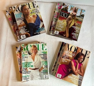 lot 378 image: Fashion Vogue Magazines from the Year 2009 - QTY 11  