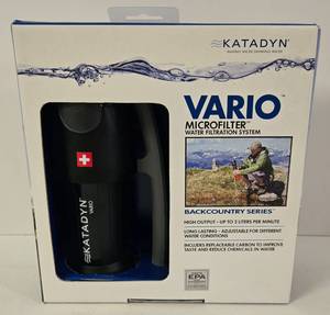 lot 26 image: KATADYN Vario Microfilter Water Bottle NEW