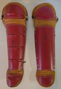 lot 24 image: Vintage Nokoma Baseball Shin Guards