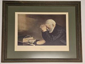 lot 61 image: Vintage GRACE by Eric Enstrom Wooden Framed Picture