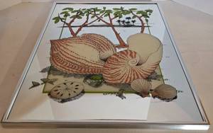 lot 65 image: MCM Turner Accessory Mirrored Shell Grove Wall Art