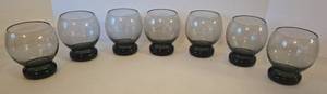 lot 86 image: Retro Tinted Smoky Black Globe Glasses - QTY 7