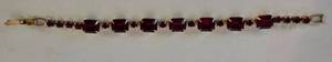 lot 45 image: Vintage WEISS Red Rhinestone Bracelet, Circa 1960s
