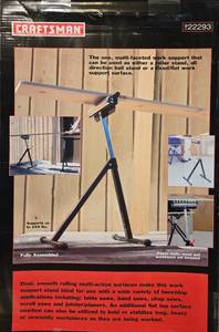 lot 50 image: CRAFTSMAN Multi-Action Work Support Stand NEW