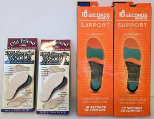 lot 218 image: 2 Sets of Support Arches & 2 Sets of Sheepskin Insoles