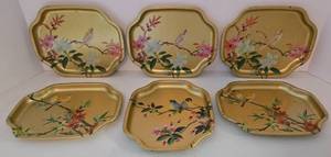 lot 127 image: ELITE Tin Bird Trays from England
