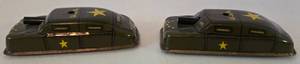 lot 137 image: 2 Vintage ARGO Tin Lithograph Toy Armored Tanks