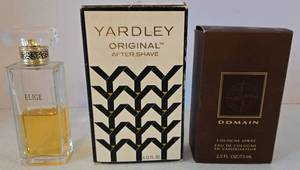 lot 144 image: Vintage Yardley Aftershave, Domain Cologne, & Elige Parfum