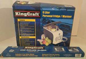 lot 161 image: New KING CRAFT Car Fridge & Roller Blinds - Road Trip 