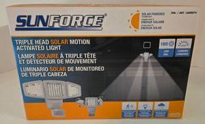 lot 162 image: SUNFORCE Triple Head Solar Motion Activated Light