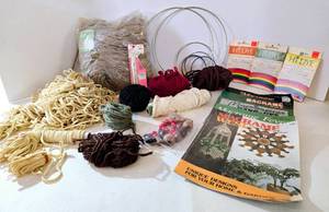lot 172 image: Vintage Macrame Supplies & Magazines