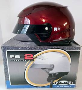 lot 180 image: HJC Street Helmet Wine Color FS-2 Motorcycle Riding