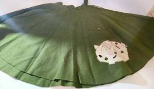 lot 189 image: Vintage Handmade Olive Green Pig Costume Skirt 