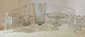 lot 209 image: All Things Clear Glass Housewares & Serving Pieces 