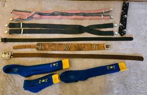 lot 244 image: Vintage Accessories Socks, Belts, Tie, and Suspenders