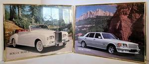 lot 261 image: Vintage 1980s Set of Framed Car Posters