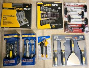 lot 267 image: Group of Handyman Tools New in Packages