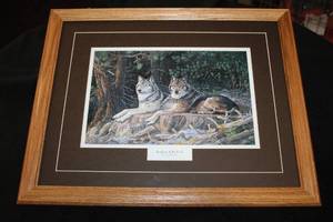 Wall Art - Leaders of the Pack by Terry Doughty Signed , Wood FrameDouble Matte