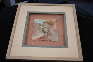 Wall Art - Laguna by Gomez Signed circa 1992 , Wood FrameSingle Matte