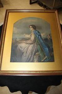 Wall Art - Religious Scene , Wood FrameSingle Matte