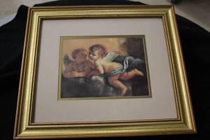 Wall Art - Cherubs , FramedSingle Matte