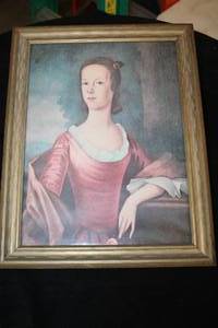 Wall Art - Woman in Dress , Framed