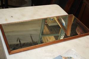 Mirror Top Display Shelf