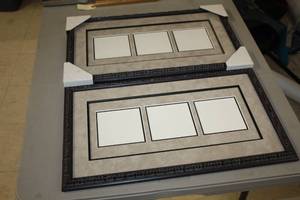 Lot of (2) 2-panel Picture Frames 23x13-12