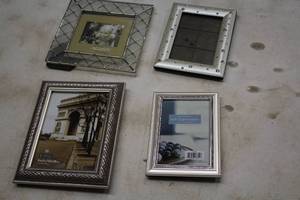 Lot of (4) Picture Frames (2) 4x6, (1) 5x5 and (1) 5x7