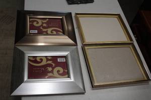 Lot of (4) Picture Frames (2) 8x10 and (2) 5x7