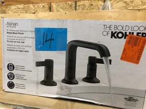 KOHLER Ashan 8 in. Widespread 2-Handle Bathroom Faucet in Matte Black customer return see pictures
