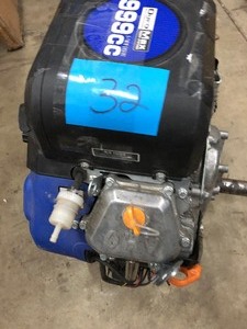 Salvage DuroMax, 999cc 1-716in. Shaft V-Twin Gasoline Engine for parts customer return see pictures