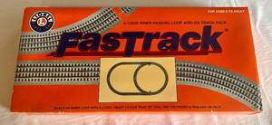 lot 23 image: LIONEL 6-12028 FASTRACK TRACK PACK INNER PASSING LOOP ADD-ON TRACK PACK O GAUGE switch train - In Box