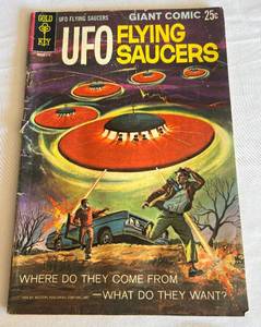 lot 29 image: 1968 UFO Flying Saucers No. 1 25 Cent Giant Comic Book
