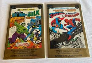 lot 44 image: (2) Special Collectors Edition Marvel DC Comics - Bat Man vs. The Incredible Hulk and Superman vs. The Amazing Spiderman