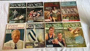 lot 59 image: (8) 1956 Sports Illustrated Magazine Lot