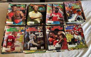 lot 65 image: 150 Sports Illustratted Magazine Lot from 1986 and 1987
