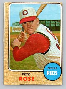 lot 9A image: Pete Rose 1968 Topps #230 Vintage Baseball Card