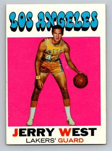 lot 12A image: Jerry West 1971 Topps #50 Vintage Basketball Card