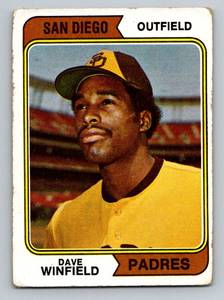 lot 24A image: Dave Winfield RC 1974 Topps #456 Rookie Vintage Minnesota Twins Baseball Card