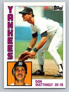 lot 30A image: Don Mattingly RC 1984 Topps #8 Vintage Rookie Baseball Card
