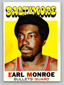 lot 23A image: Earl Monroe 1971 Topps #130 Vintage Basketball Card