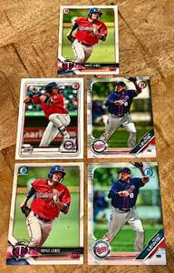 lot 40A image: Royce Lewis 5 Card RC Lot - Minnesota Twins Rookie Baseball Cards