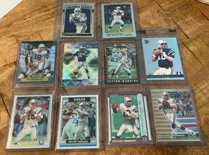 lot 56A image: Peyton Manning 10 Card Football Lot