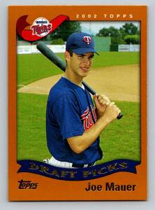 lot 45A image: Joe Mauer RC 2002 Topps #622 Rookie Minnesota Twins Baseball Card