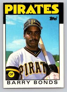 lot 48A image: Barry Bonds RC 1986 Topps Traded #11T Rookie Baseball Card