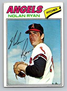lot 49A image: Nolan Ryan 1977 Topps #650 Vintage Baseball Card