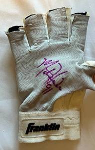 lot 92 image: Martin Harrison Signed Glove - Minnesota Vikings Football
